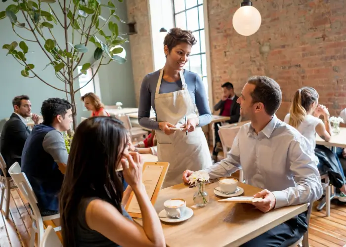 Customers in Restaurant