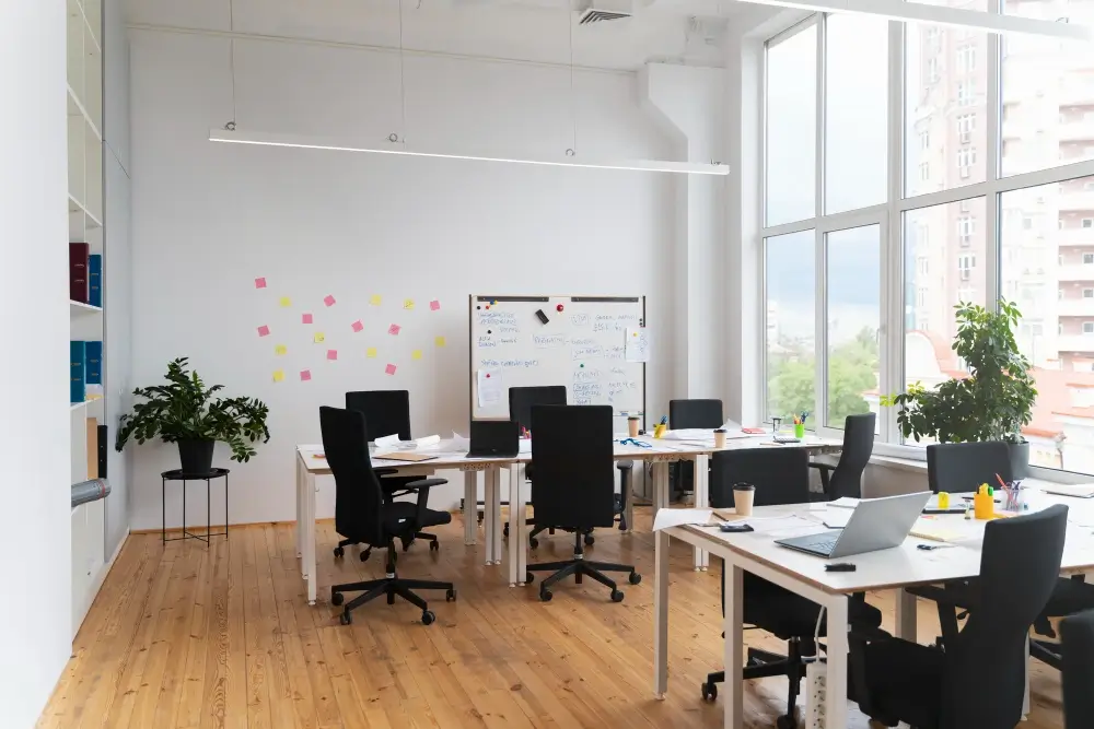 Stick to a Minimalist and Cohesive Office Design